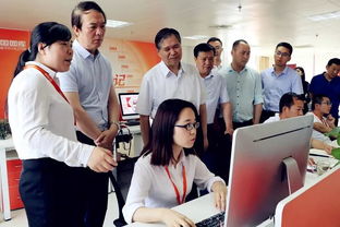 趙潤民一行調研我區電子商務進農村綜合示范工作